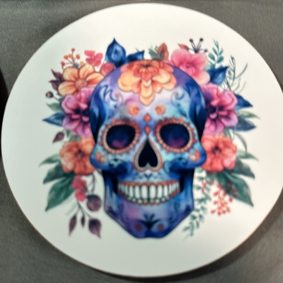 Set of Sugar Skull Coasters - Picture 5 of 5